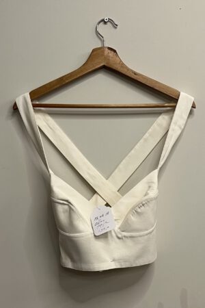 Puck & Hans - Witte boustier met straps (kl.18)