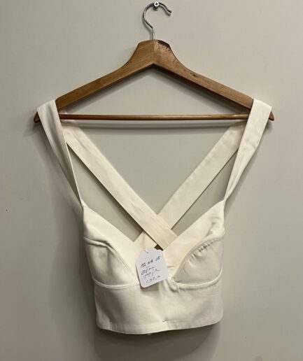 Puck & Hans - Witte boustier met straps (kl.18)
