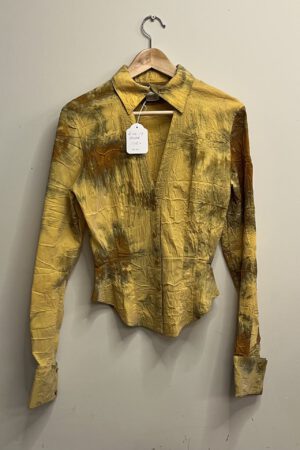 Puck & Hans - Tie-die blouse geel bruin (kl.14)