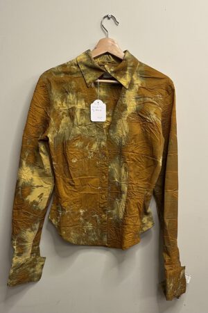 Puck & Hans - Tie-die blouse bruin geel (kl.2)