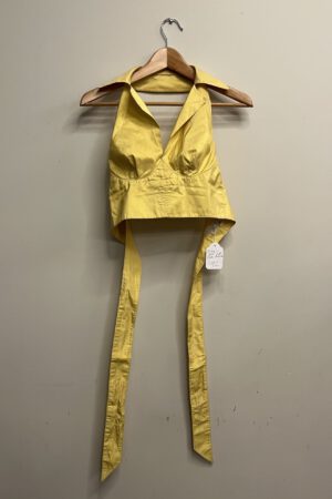 Puck & Hans - Geel taft halter bustier (kl.11)