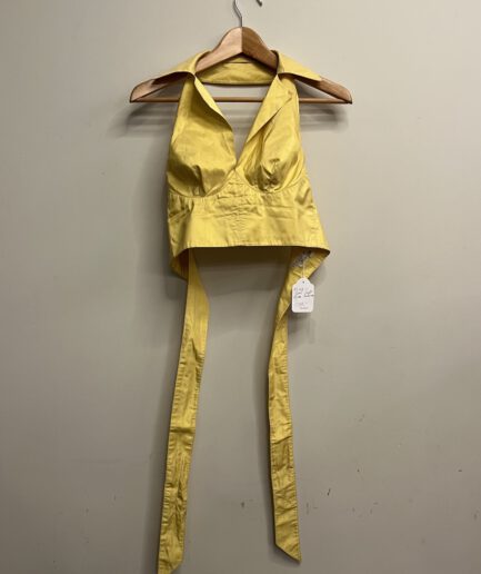 Puck & Hans - Geel taft halter bustier (kl.11)