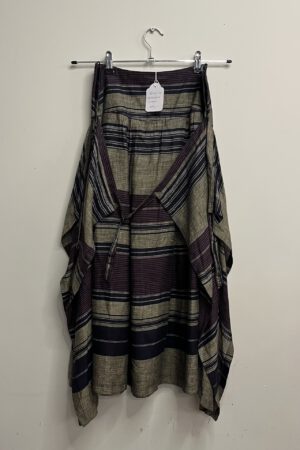 Puck & Hans - Wikkelrok gestreept linnen (kl.10)