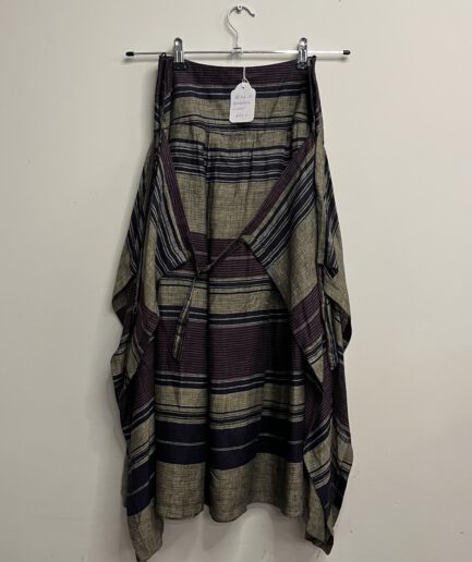 Puck & Hans - Wikkelrok gestreept linnen (kl.10)