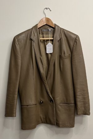 Puck & Hans - Bruin leder colbert (kl.21)