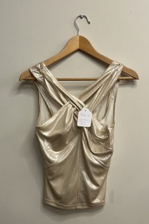 Puck & Hans - Gouden topje dubbele bandjes (kl.18)