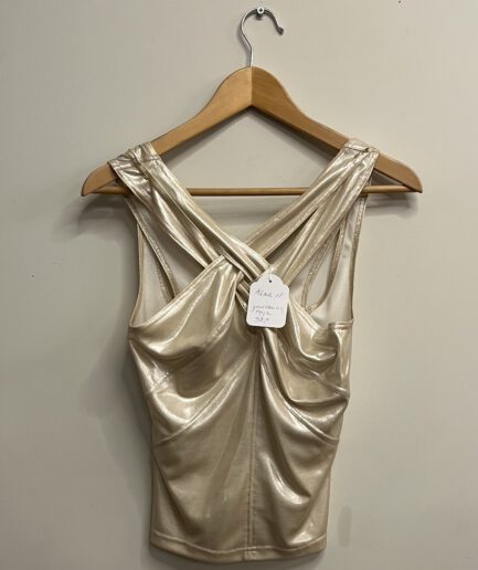 Puck & Hans - Gouden topje dubbele bandjes (kl.18)