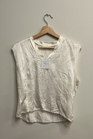 Puck & Hans - Wit kreuk top (kl.18)