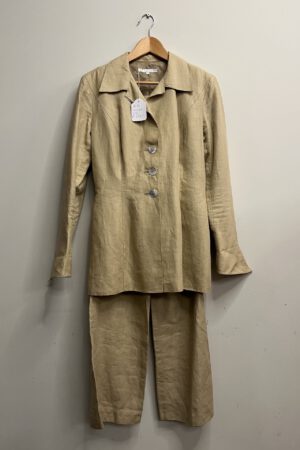 Puck & Hans - Linnen beige 2-delig set (kl.10)