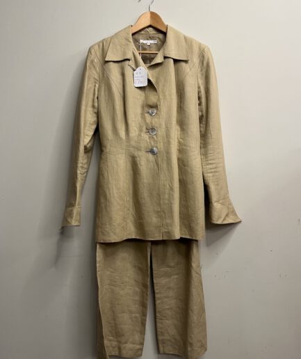 Puck & Hans - Linnen beige 2-delig set (kl.10)