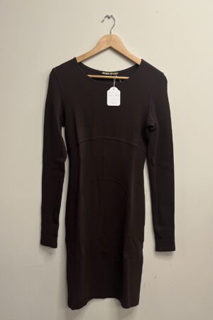 Puck & Hans - Bruine jersey jurk (Kl.16)