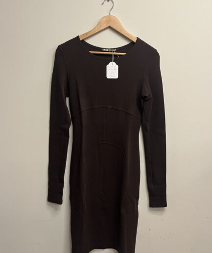 Puck & Hans - Bruine jersey jurk (Kl.16)