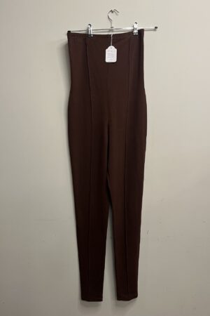 Puck & Hans - Bruine hoge stretch broek (kl.10)