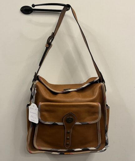 Burberry - Bruine lederen tas (kl.22)