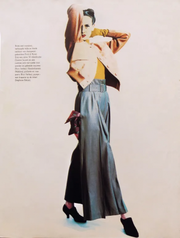We still LOVE our ever so elegant pants, created A/W ’88.
photo for AVENUE by Willem Odendaal, styling Frans Ankoné, Hair & Make-up Dirk Jensma, model Cynthia Antonio