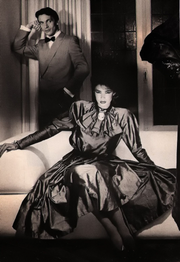 Linda Spierings dressed in Puck&Hans ± 1979